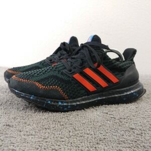 Adidas Ultraboost 5 DNA Boys Size 6 Running Shoes Black Orange Speckled Low Top